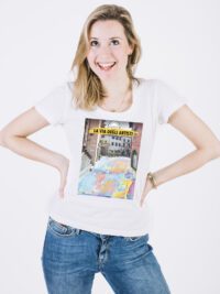 T-Shirt donna, con logo La via degli Artisti