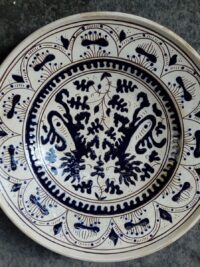 Piatto in Ceramica con decoro a "vaio" - Cinzia Chiulli